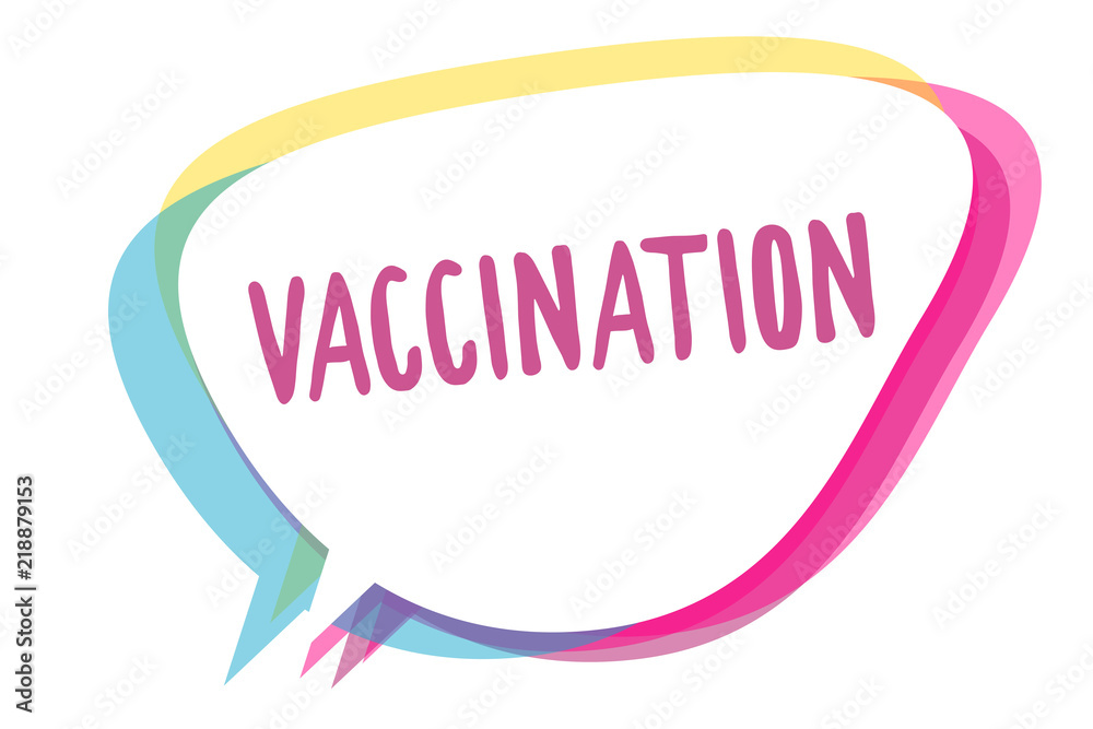 Writing note showing Vaccination. Business photo showcasing Treatment which makes the body stronger against infection Speech bubble idea message reminder shadows important intention saying. Writing note showing Vaccination. Business photo showcasing Treatment which makes the body stronger against infection Speech bubble idea message reminder shadows important intention saying.