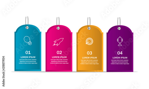 creative modern infographics template design vector