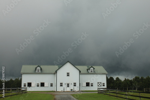 Storm brewing over barn © Lena