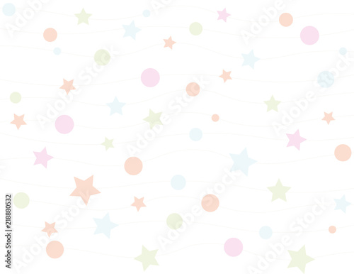 Circles and stars pattern background