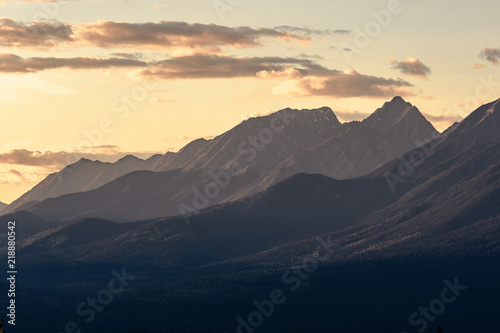 Kooteney Valley at sunset in Canada © Tabor Chichakly