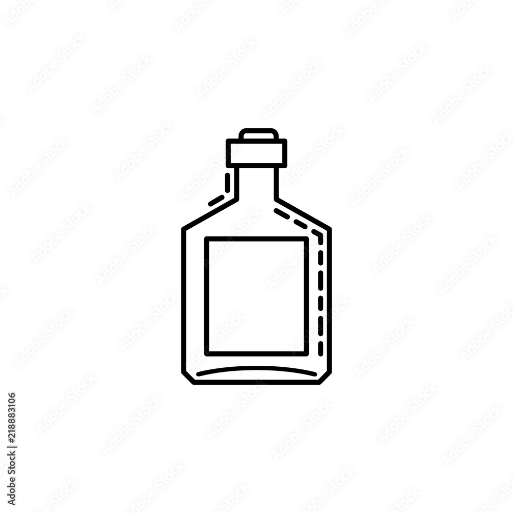 bottle of alcohol dusk icon. Element of drinks and beverages icon for mobile concept and web apps. Thin line bottle of alcohol icon can be used for web and mobile bottle of alcohol dusk icon. Element of drinks and beverages icon for mobile concept and web apps. Thin line bottle of alcohol icon can be used for web and mobile