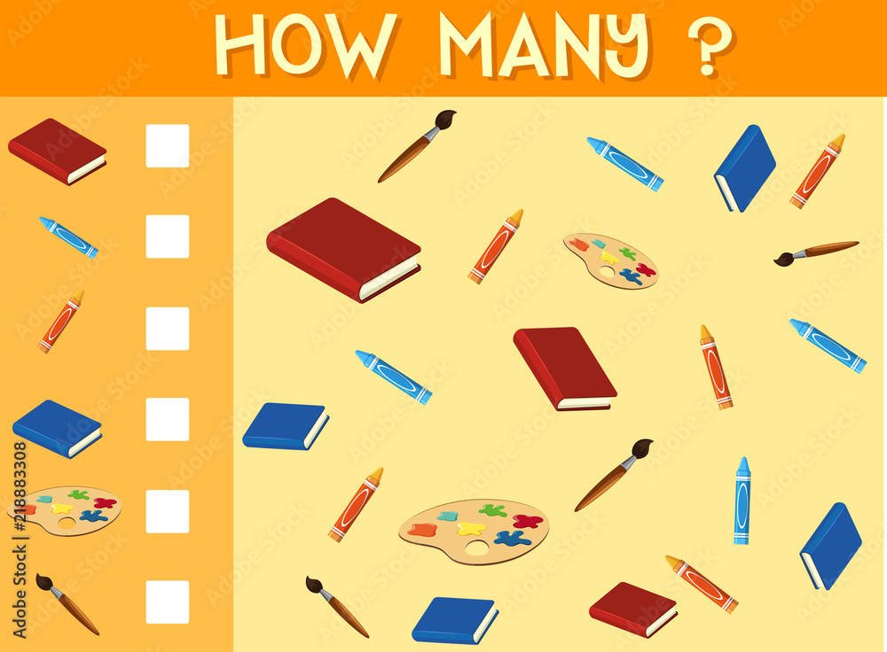 A math counting worksheet A math counting worksheet