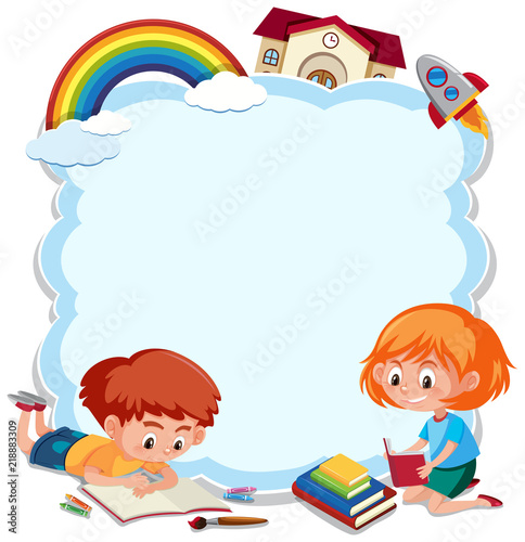 A cute children border