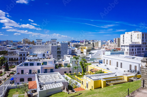 Cityscape of Old San Juan in Puerto Rico photo