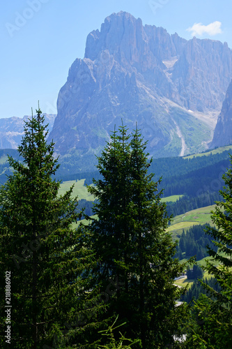 Massif of the Langkofel  and the Platkofel photo