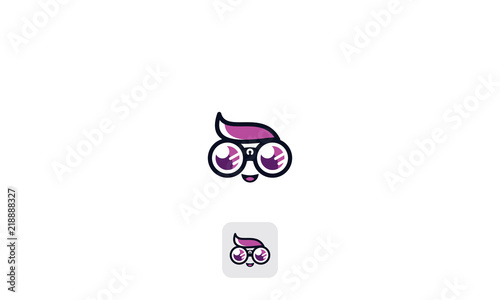 kids binoculars vector icon vector