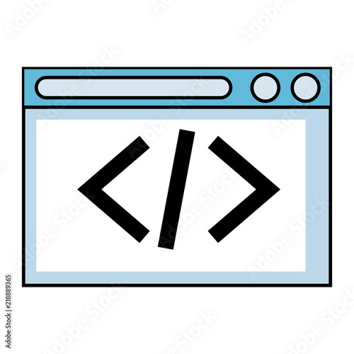 webpage template isolated icon