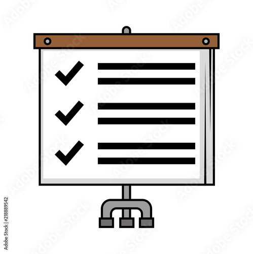 paperboard training isolated icon