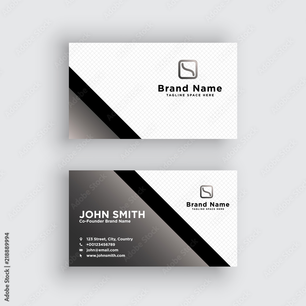 Business card. Vector. Exclusive and Modern design Business card. Vector. Exclusive and Modern design
