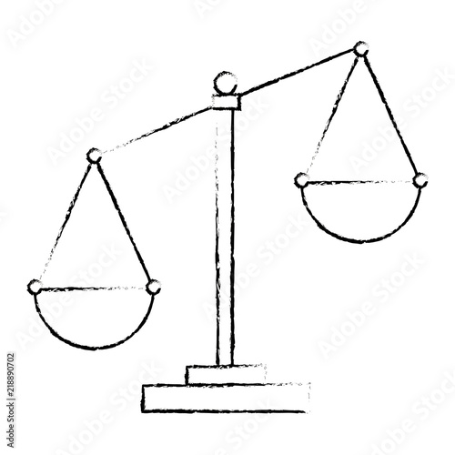justice scale isolated icon
