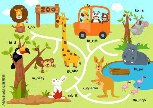 Education maze game vector illustration
