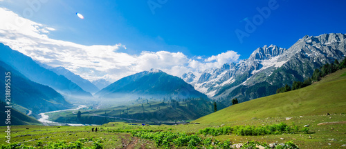 Beautiful mountain view of Sonamarg, Jammu and Kashmir state, India photo