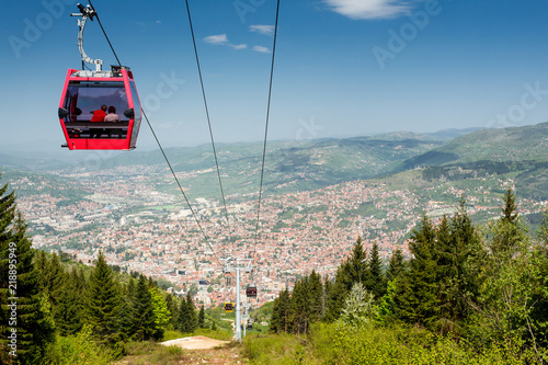 Sarajevo, Bosnia and Herzegovina. Cable car photo