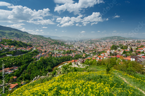 Sarajevo  Bosnia and Herzegovina. Panoramic view from the mountain