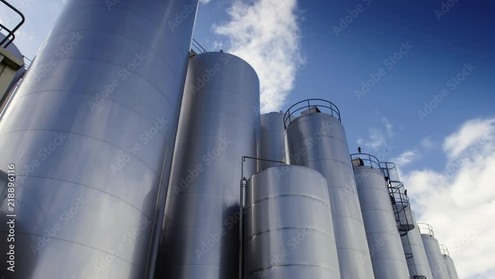 Milk processing tanks in south-west Victoria Australia. Milk processing tanks in south-west Victoria Australia.