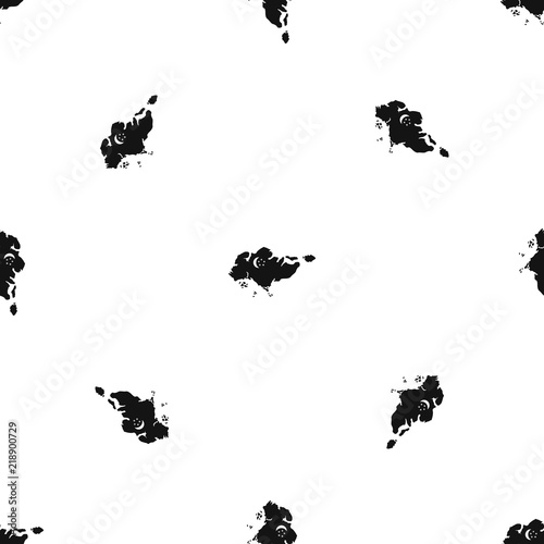 Map of Singapore with flag pattern repeat seamless in black color for any design. Vector geometric illustration