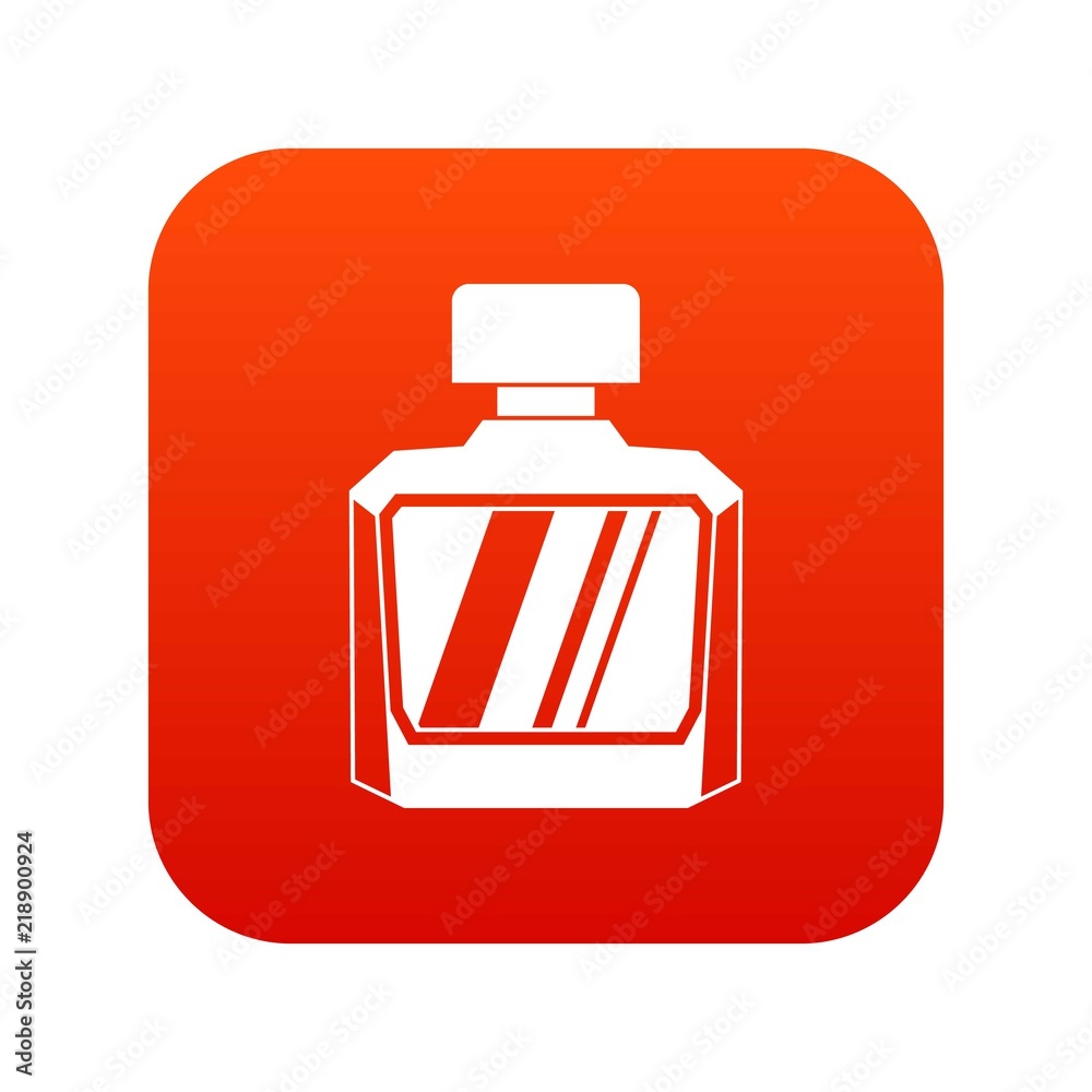 Jar of perfume icon digital red for any design isolated on white vector illustration Jar of perfume icon digital red for any design isolated on white vector illustration