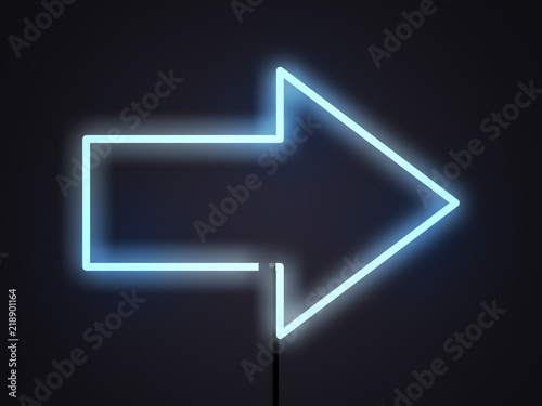 Neon Arrow Background