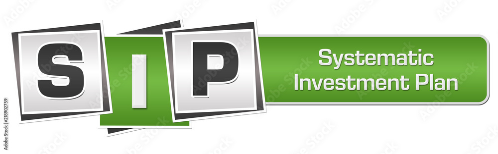 SIP - Systematic Investment Plan Green Grey Squares Bar SIP - Systematic Investment Plan Green Grey Squares Bar