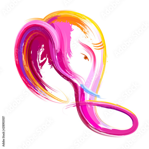 Lord Ganpati background for Ganesh Chaturthi festival of India