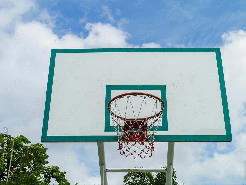 Basketball hoop .