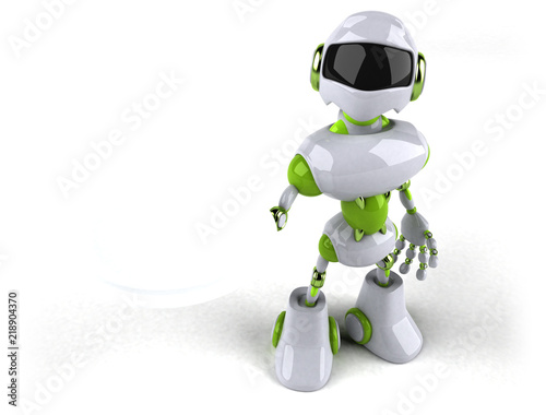 Green robot - 3D Illustration