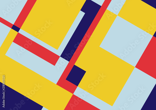 Abstract retro and geometric design background with squares and copy space