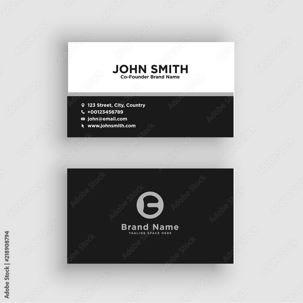 Business card. Vector. Exclusive and Modern design Business card. Vector. Exclusive and Modern design