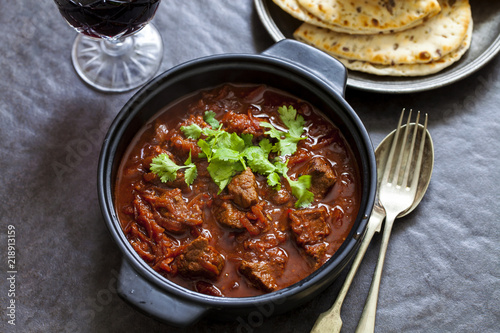 Chukhandar gosht, beetroot and beef curry
