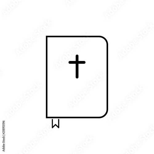 Bible book icon vector illustration on white background. vector icon