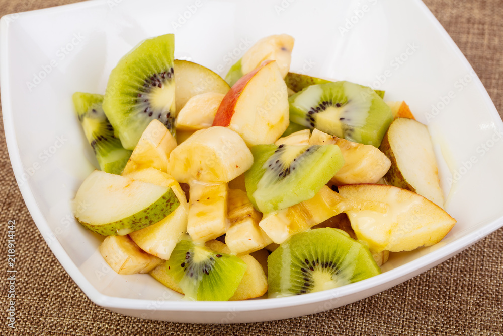 Fruits salad with kiwi