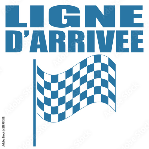 Logo ligne d'arrivée.
