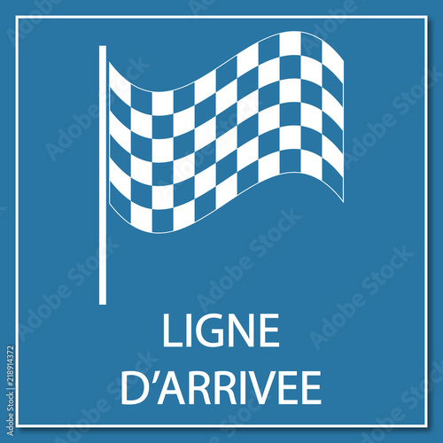 Logo ligne d'arrivée.