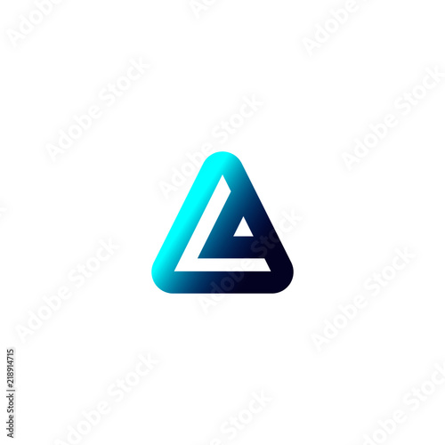 Blue triangle logo and icon Free Download Blue triangle logo and icon - GFXLoad