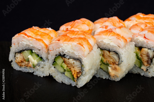 Japanese roll with eel