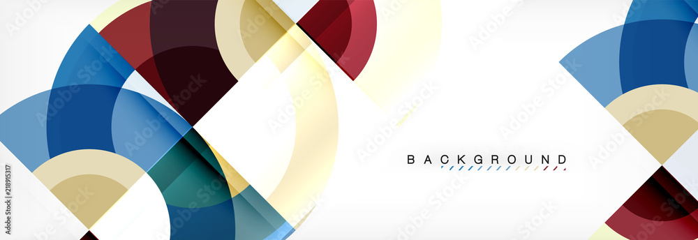 Vector circular geometric abstract background Vector circular geometric abstract background