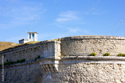 Old watchtower and Wall of the Fortifications of Vauban, France