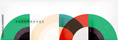 Vector circle abstract background