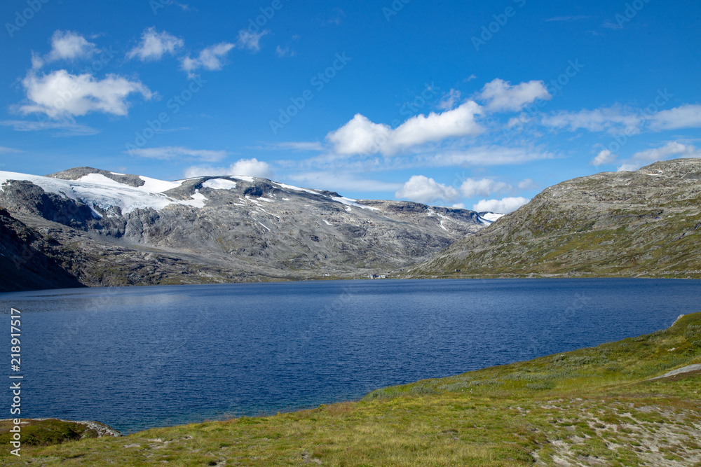 Lake and glacier in Norway