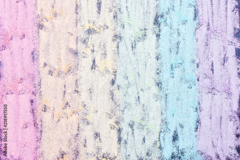 Rainbow colored background with chalk. Symbol LGBT Rainbow colored background with chalk. Symbol LGBT