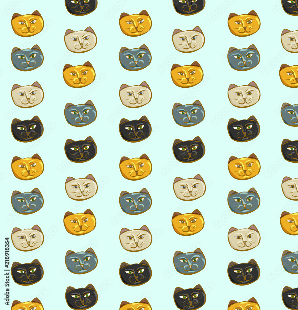 Fototapeta premium cat pattern