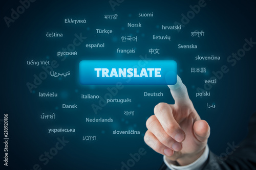 Obraz na płótnie Online translator