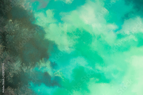 Abstract green paint color