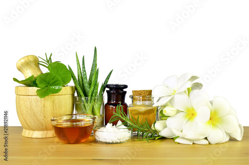 Homeopathy, spa and natural care recipe. photo