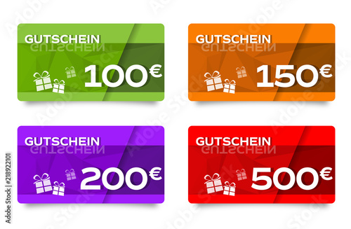 Gutscheine / Gutschein - 100, 150, 200, 500 euros