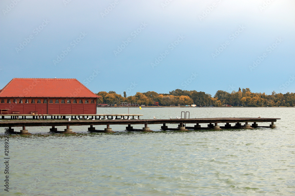 Lake Palic Subotica Serbia landscape autumn season Lake Palic Subotica Serbia landscape autumn season