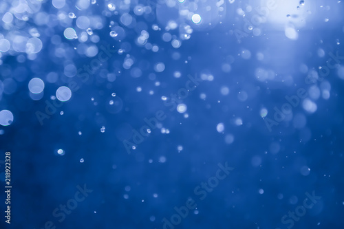 blue bokeh water with light background