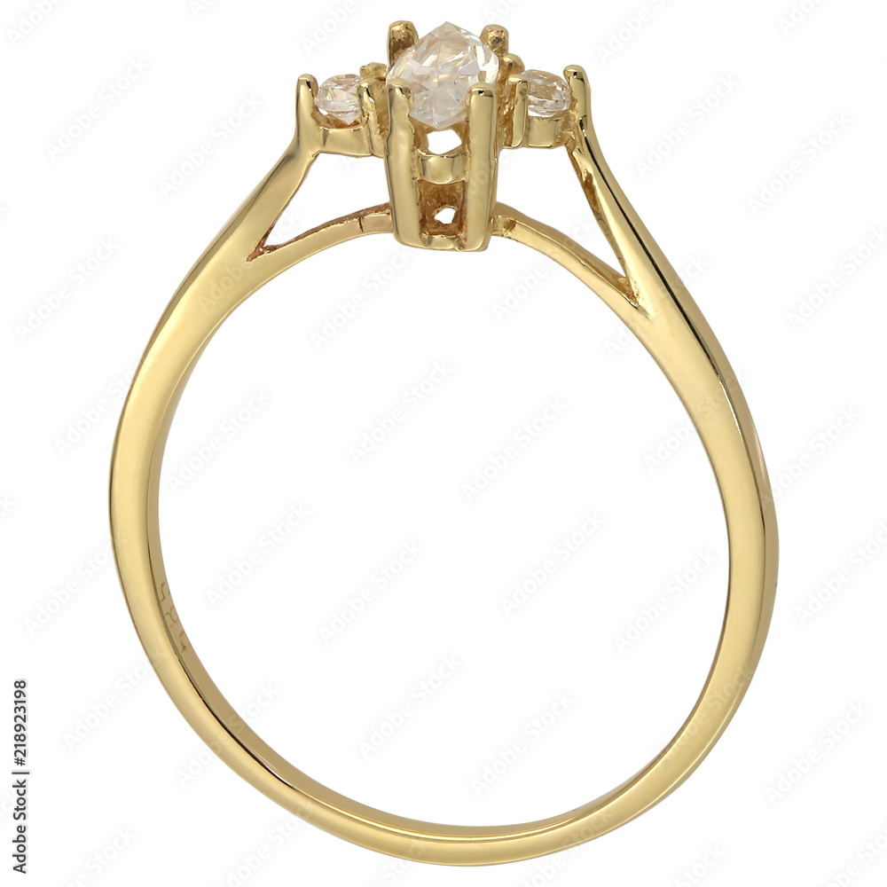 Obraz premium Close up with shiny golden ring