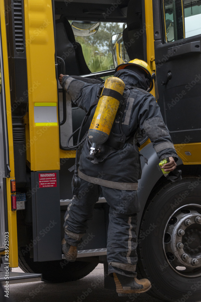 Fototapeta premium A fireman